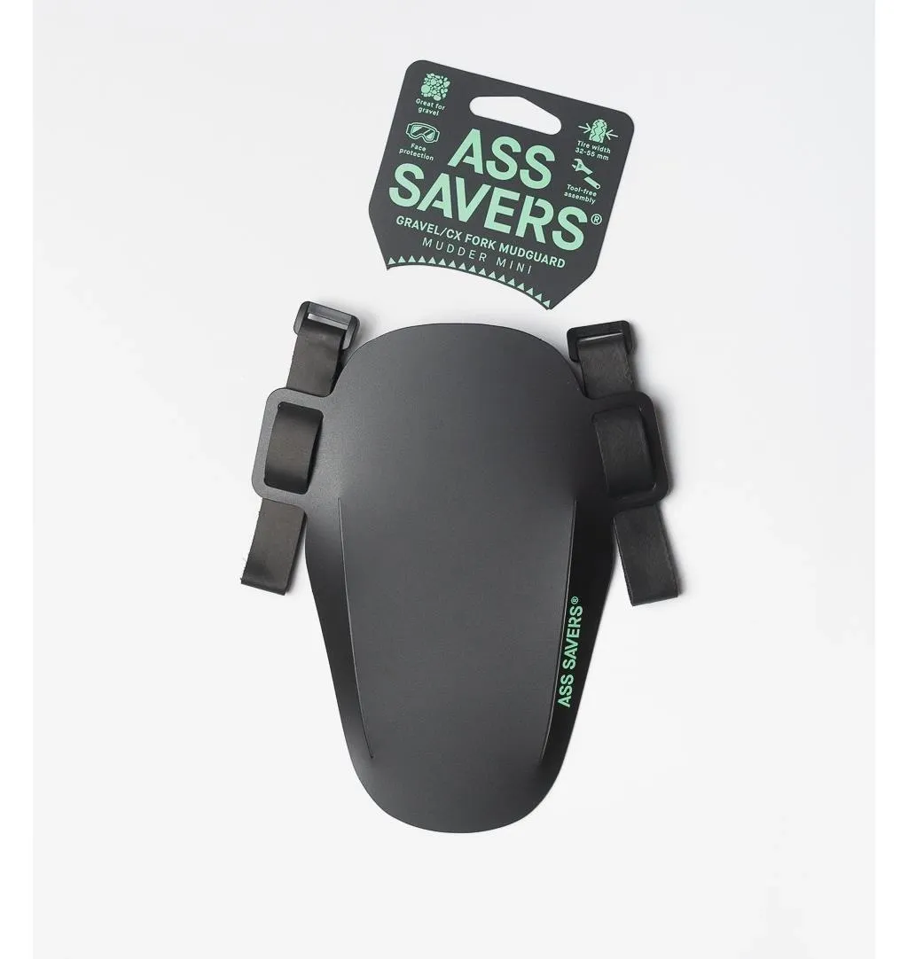 Ass Savers Mudder Mini Framskärm, Svart