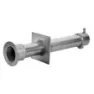Astral 00327 Inox Aisi304 L240mm Väggrör Med 1 1/2 Invändig Gänga I Båda ändar unisex, Grey, 240mm