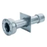 Astral 00328 Inox Aixi304 L340mm Väggledning Med 1 1/2 Innergänga I Båda ändar unisex, Grey, 340mm
