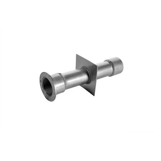 Astral 00328 Inox Aixi304 L340mm Väggledning Med 1 1/2 Innergänga I Båda ändar unisex, Grey, 340mm