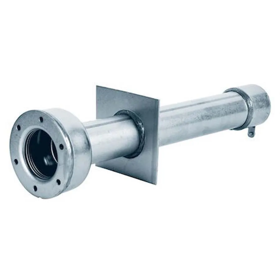 Astral 00328 Inox Aixi304 L340mm Väggledning Med 1 1/2 Innergänga I Båda ändar unisex, Grey, 340mm