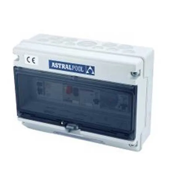 Astral 25726 Kontrollbox Typ B För Pumpar överbelastningsskydd Och Undervattensbelysning Med Jordfelsbrytare unisex, White / black, One Size, EU Plug 220V