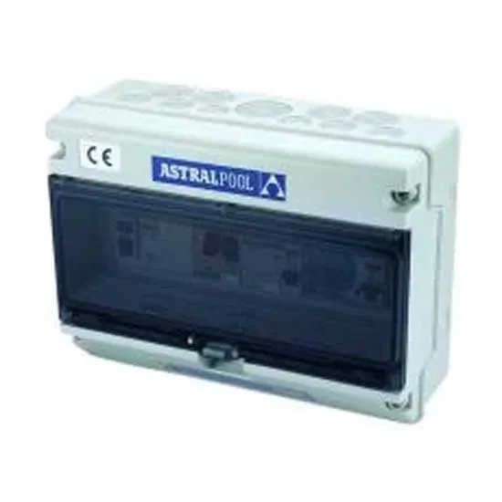 Astral 25727 Typ C-styrenhet För Pumpar Med överbelastningsskydd Och Undervattensbelysning Med Jordfelsbrytare unisex, White / black, One Size, EU Plug 220V