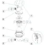Astral 53743 Kompakt Hydrocyklonförfilter unisex, White / black, One Size