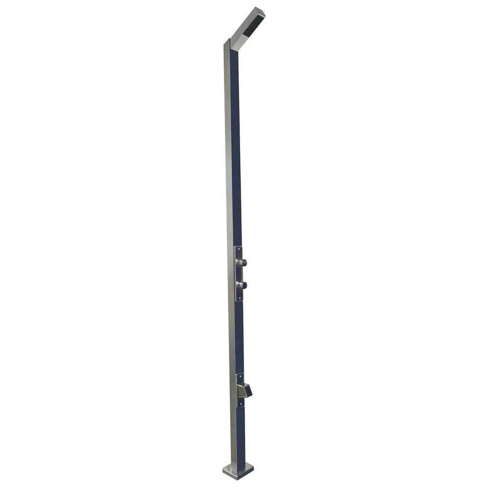Astral 59777 Dusch Med Fotbadskran Tidsinställd unisex, Black, One Size