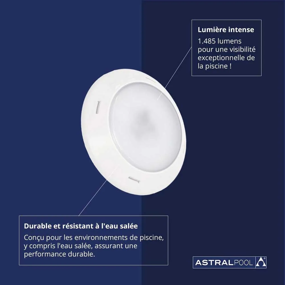 Astral 62327 Lumiplus Essential Rapic White For Concrete Pool Projektor unisex, White, One Size