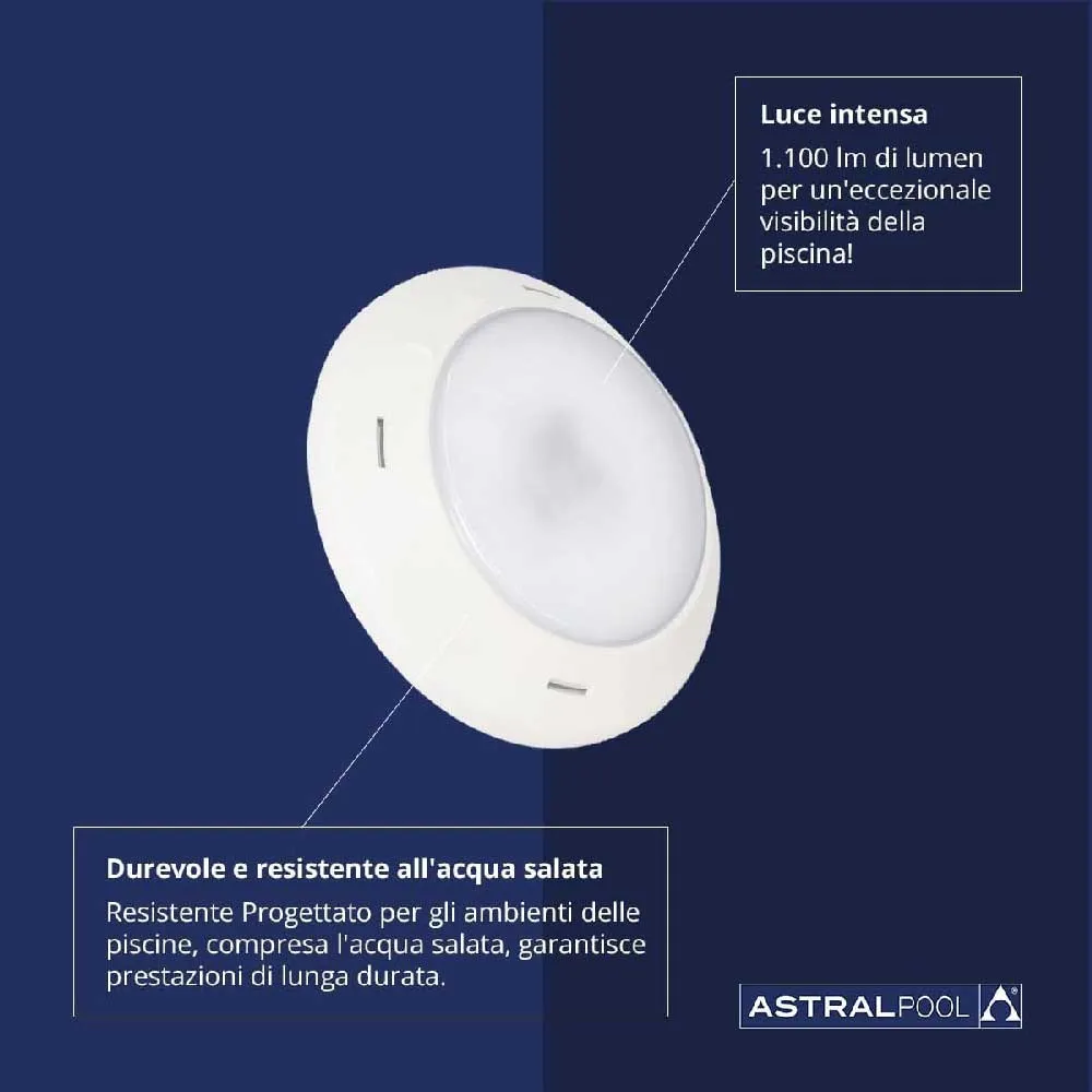 Astral 64561 Lumiplus Essential Rapid Rgb Rc1100 For Concrete Pool Projektor unisex, White, One Size