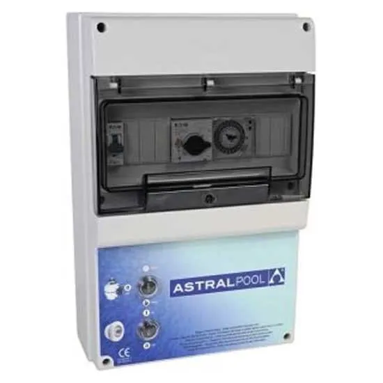 Astral 74994 Styrenhet Typ D För Pumpskydd Mot överbelastning Och 1 Uppsättning Led-undervattensbelysning 1l 100v unisex, White / black, One Size, EU Plug 220V