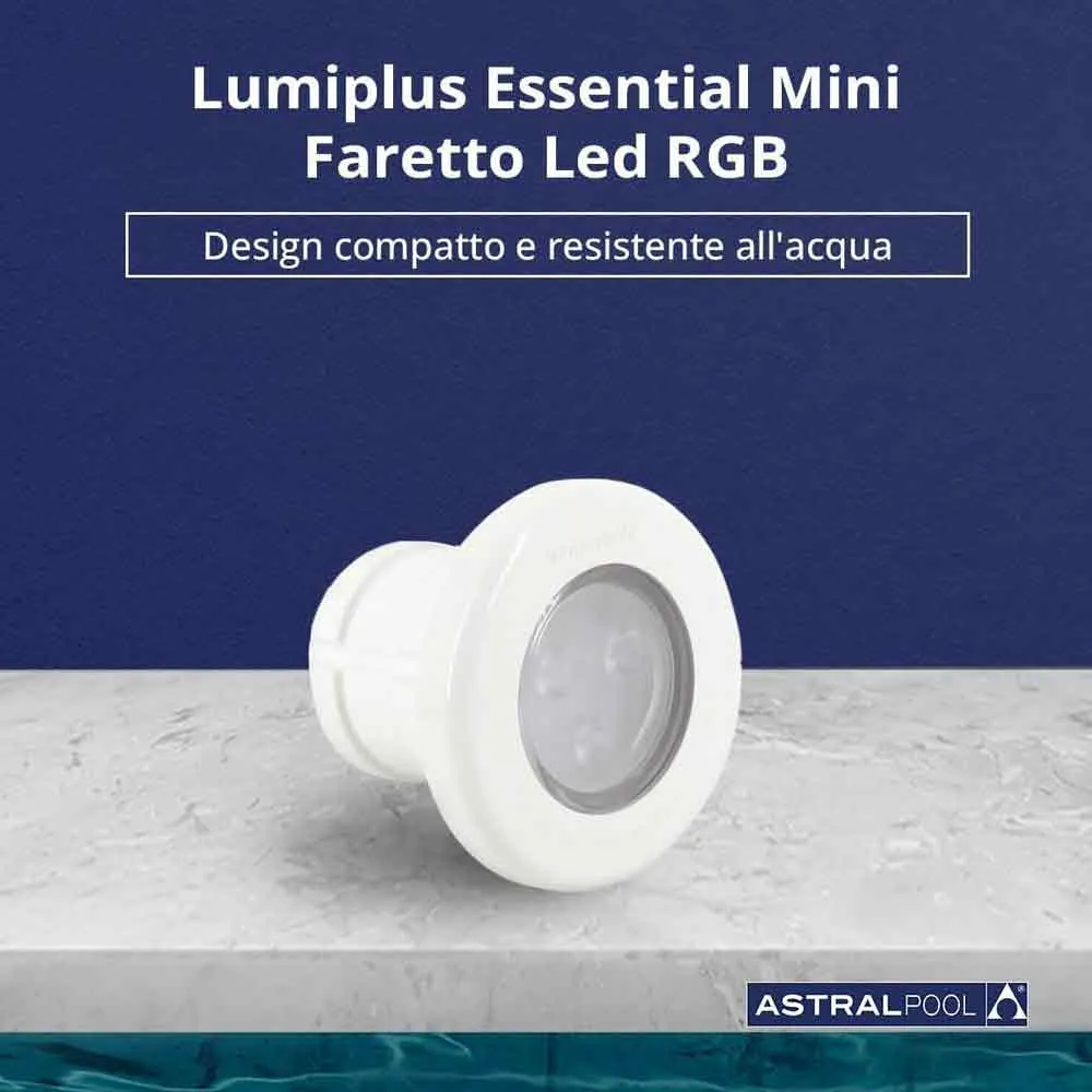 Astral 76683 Essential Mini Rgb Quick Coupling For Wall Bushing Mounted Projektor unisex, White, One Size