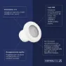 Astral 76683 Essential Mini Rgb Quick Coupling For Wall Bushing Mounted Projektor unisex, White, One Size