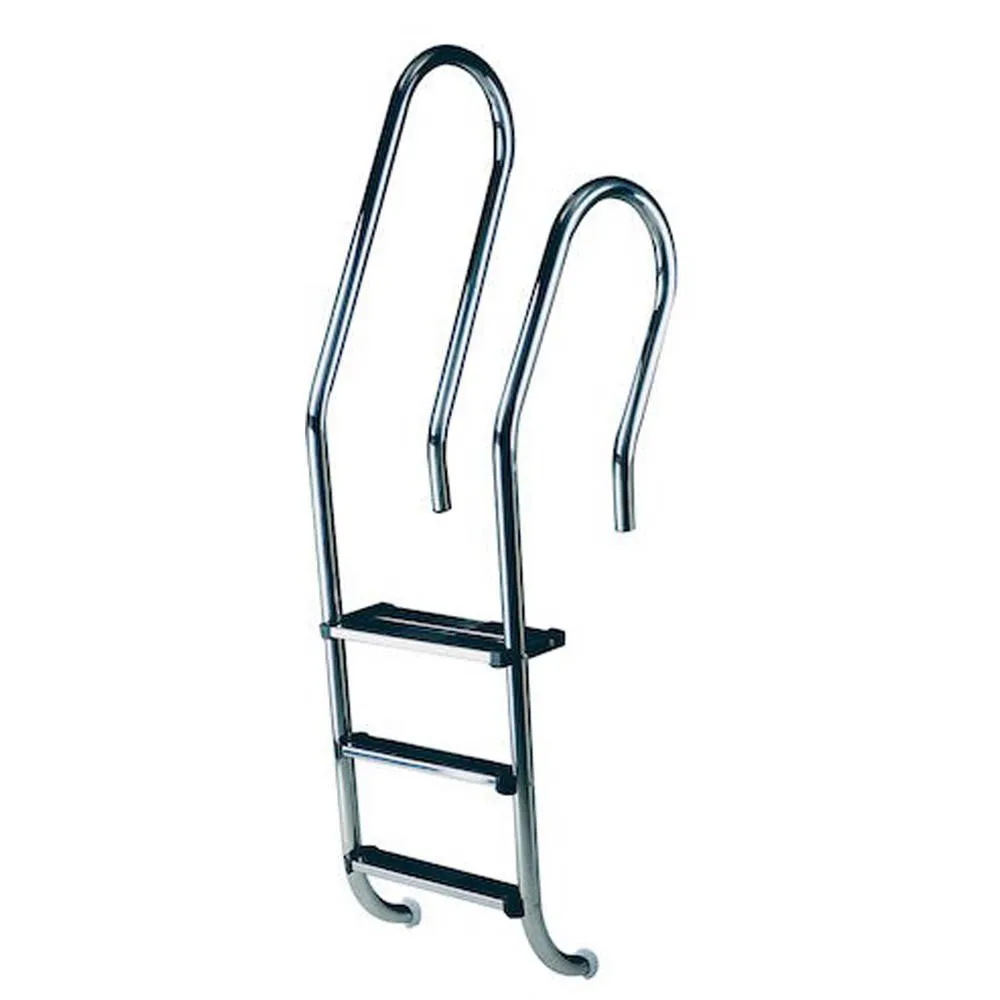 Astral Blandad Aisi316 Poolstege + 1 Dubbel Säkerhetssteg 2 Trappsteg unisex, Inox, One Size