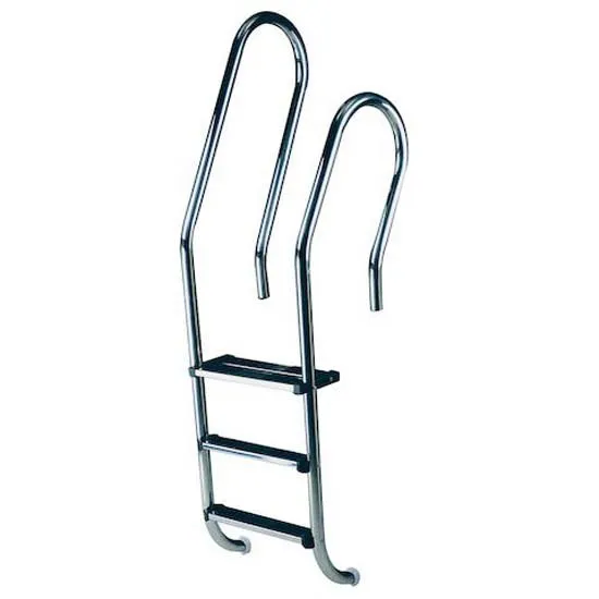 Astral Blandad Aisi316 Poolstege + 1 Dubbel Säkerhetssteg 4 Trappsteg unisex, Inox, One Size