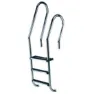 Astral Blandad Aisi316 Poolstege + 1 Dubbel Säkerhetssteg 4 Trappsteg unisex, Inox, One Size