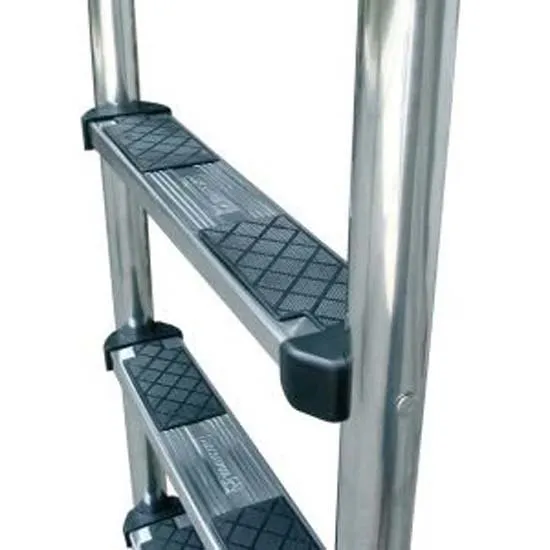Astral Mixto Aisi316 Poolstege 2 Steg Luxe unisex, Inox / black, One Size