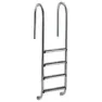 Astral Muro Aisi316 Poolstege 4 Lyxsteg unisex, Inox / black, One Size