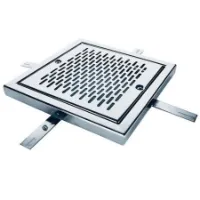 Astral Rostfritt Stål 00287 Aisi304 Avloppsgaller I 500x500mm unisex