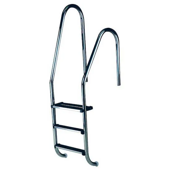 Astral Standard Aixi316 Poolstege + 1 Dubbel Säkerhetssteg Osymmetrisk 2 Trappsteg unisex, Inox, One Size