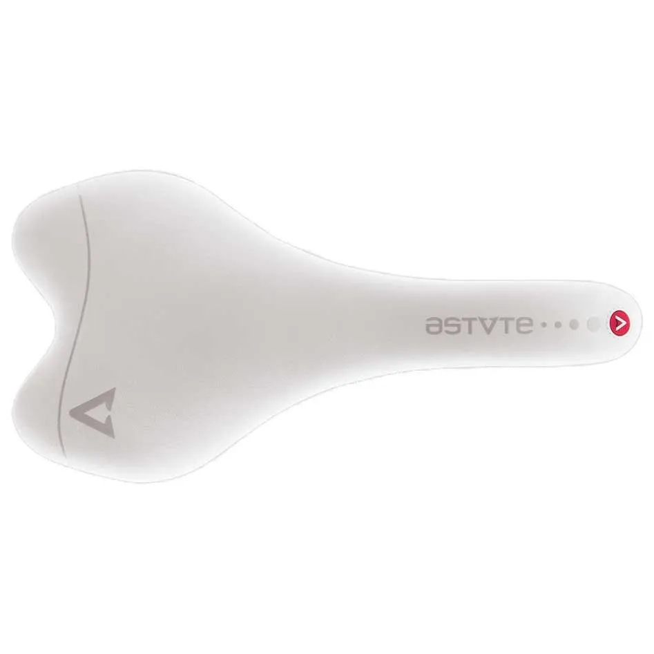 Astvte Skylite Sr Cykelsadel, White / red, 135mm