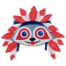 Atlet Indi Plush Ryggsäck, Red / white