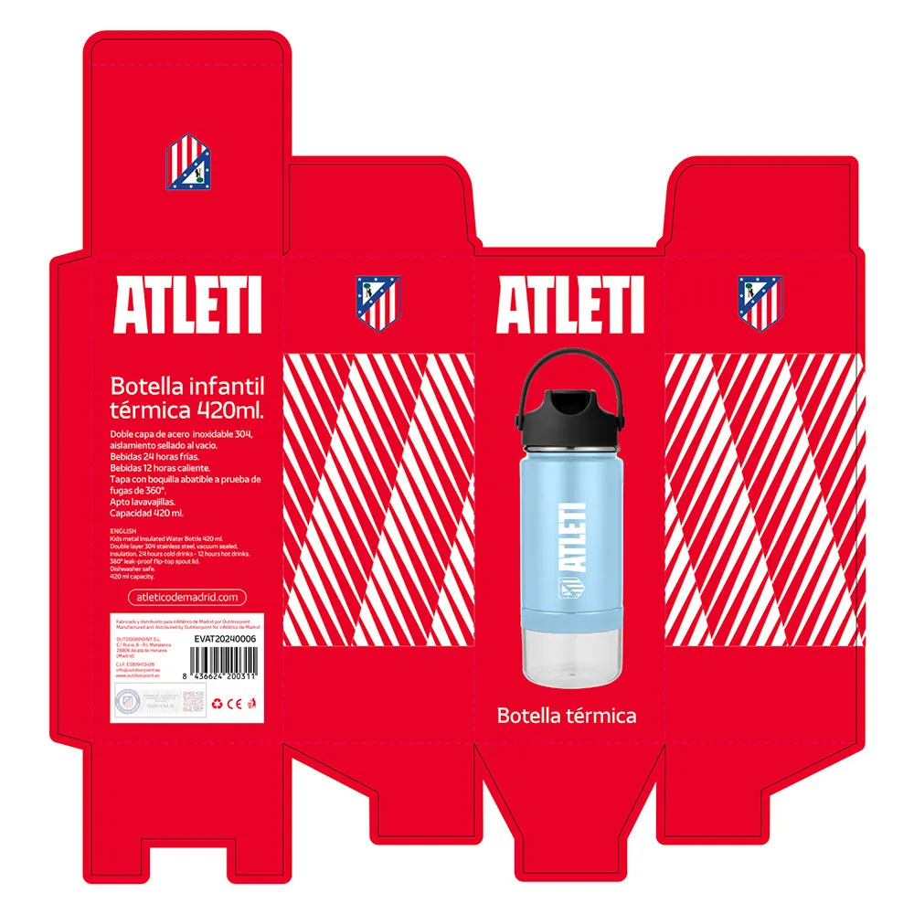 Atlet Termosflaska 430ml, Blue, One Size Atlet Termosflaska 430ml, Blue, One Size