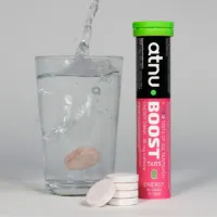 ATNU BOOST Energy Drink koffeintabletter Ice Tea Peach ATNU BOOST Energy Drink koffeintabletter Ice Tea Peach