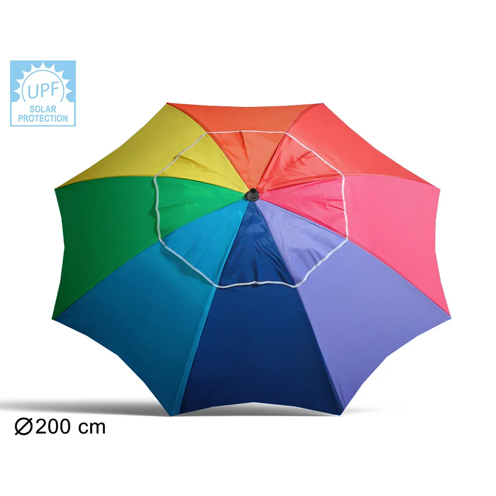 Atosa 22/25 Mm Orientable Oxford Aluminium Parasoll 200 Cm unisex