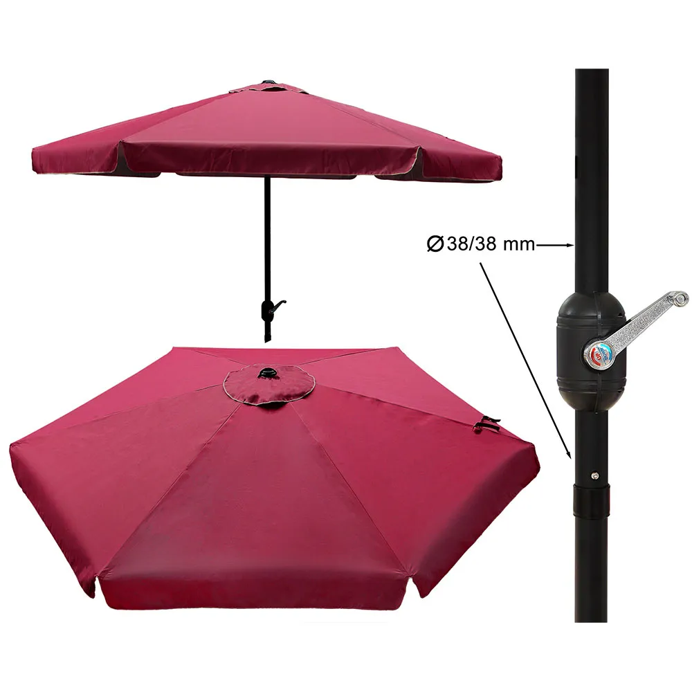 Atosa 300 Cm 38/38 Mm Parasoll unisex, Multicolor, One Size