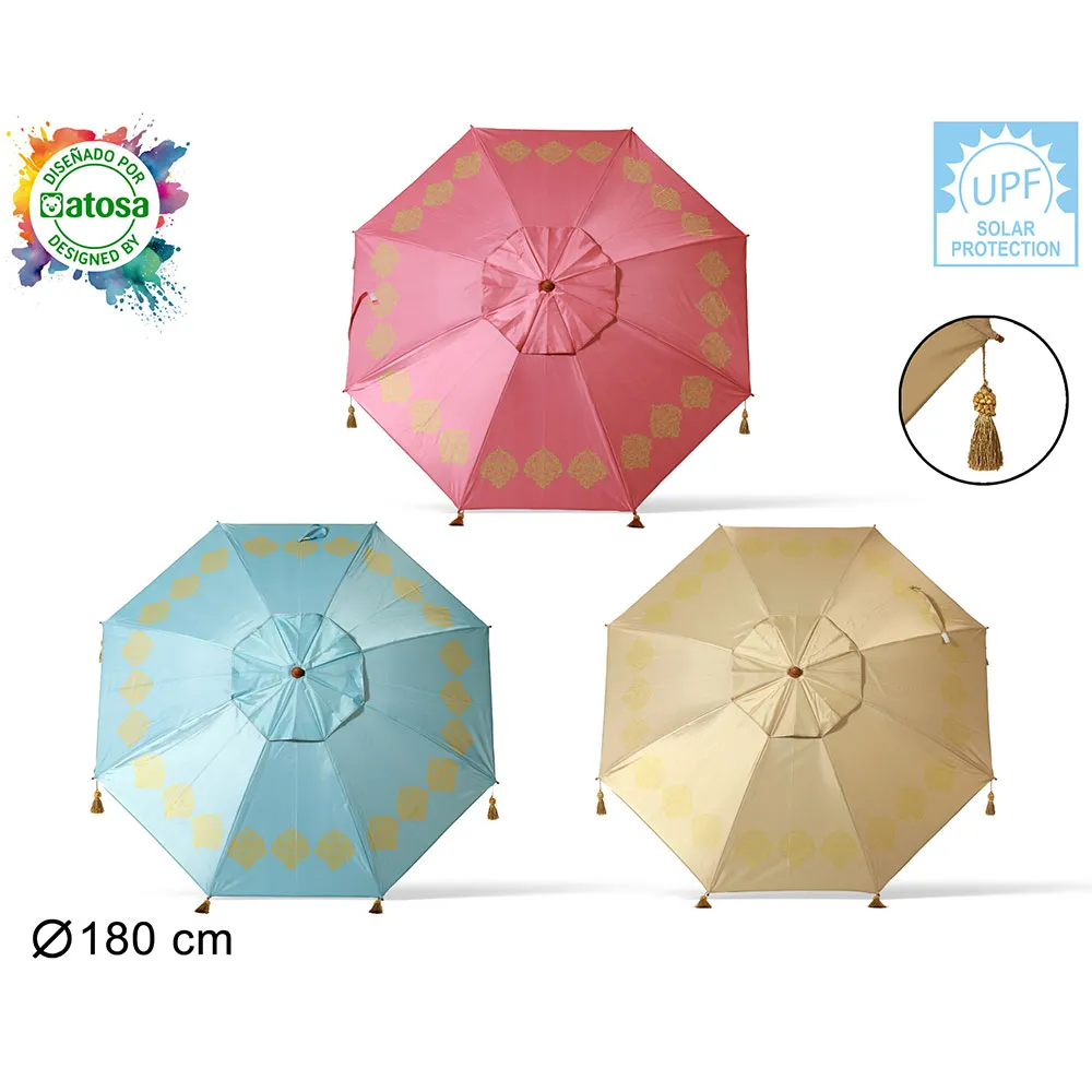 Atosa Orienterbara Orxford Aluminiumfransar 3 St. Parasoller 22/25 Mm 180 Cm unisex, Multicolor, One Size