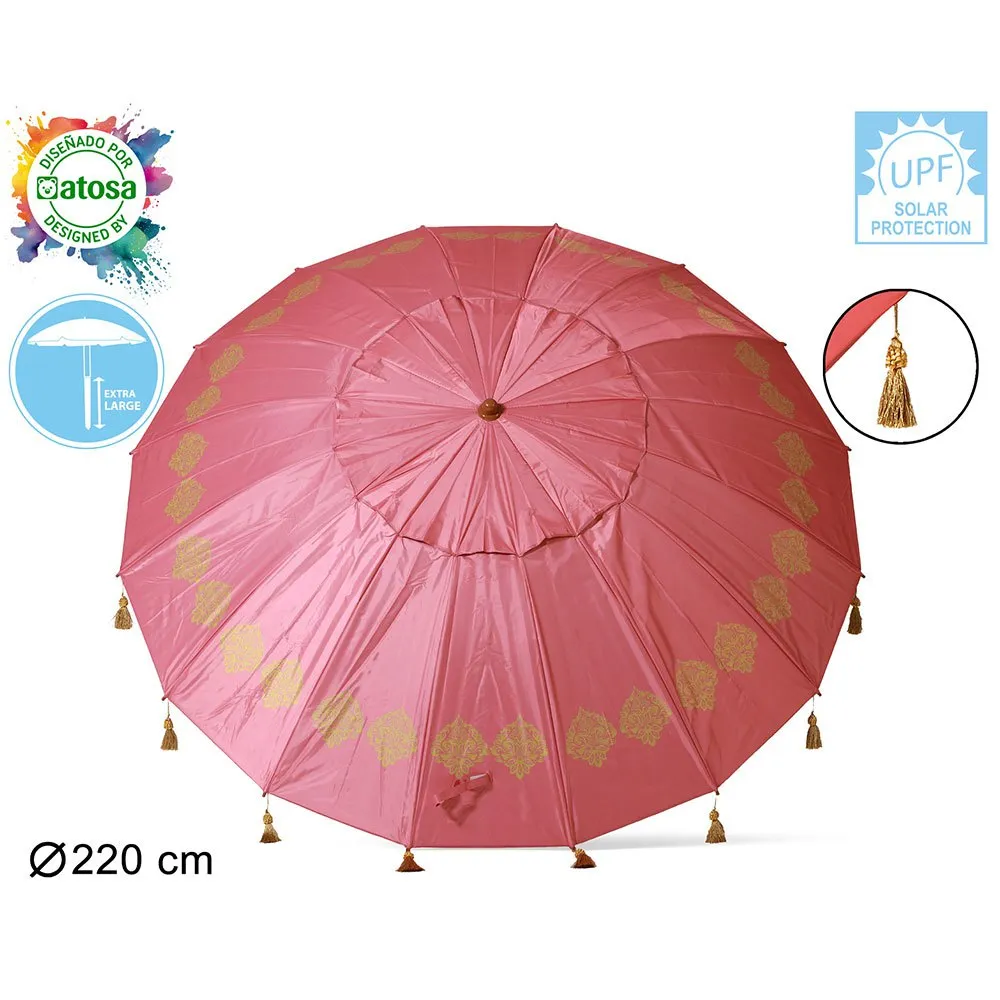 Atosa Strandparasoll 220 Cm Refurbished unisex, Pink, One Size Atosa Strandparasoll 220 Cm Refurbished unisex, Pink, One Size