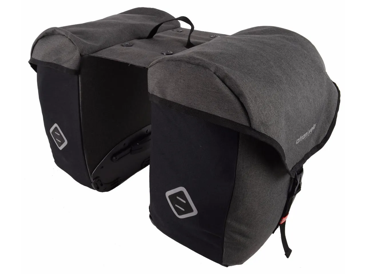 Atranvelo AVS Cykelväskor Grå/Svart, Black / grey, One Size