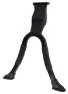 Atranvelo Moove Dubbelstöd E-Bike 320mm, Black, 28"