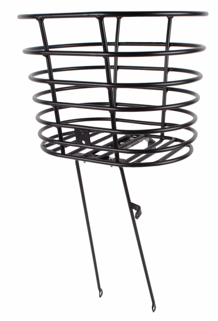 Atranvelo Ribb Cykelkorg med stag, Black, One Size