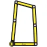 AUVRAY City Hopfällbart Lås, Black / yellow, 85cm