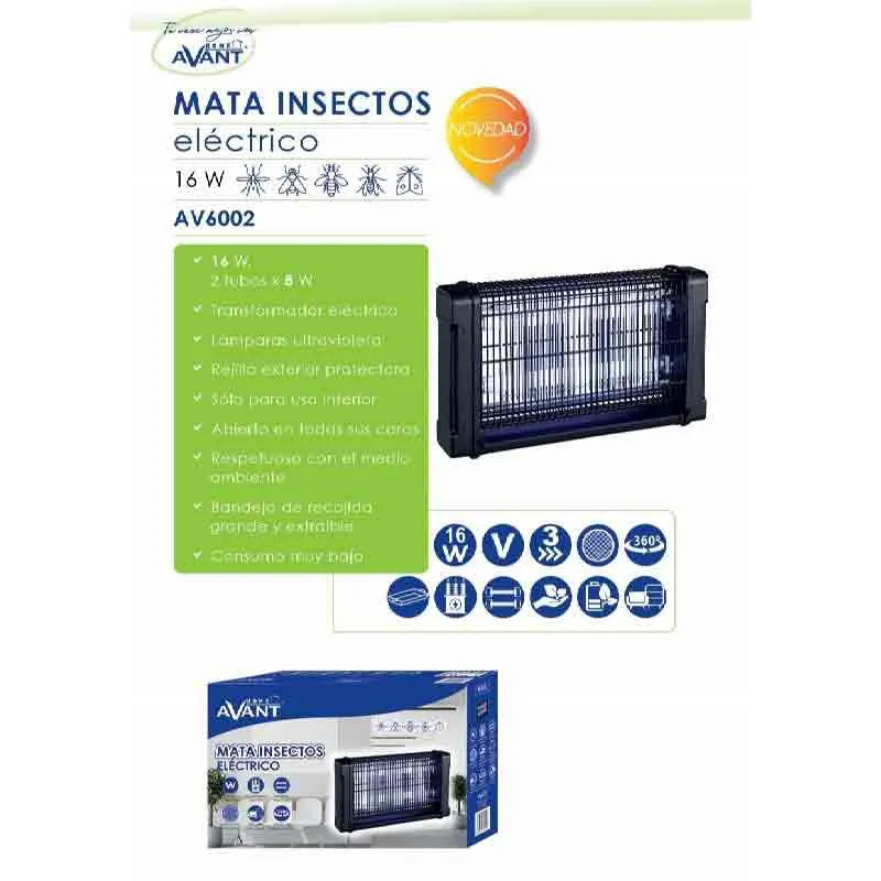 Avant Elektrisk Insektsdödare Av6002, Black, One Size