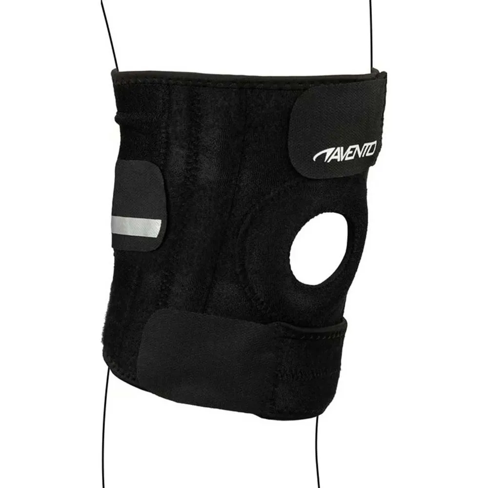 Avento Adjustable Knäskydd, Black, One Size
