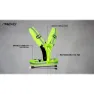Avento Rechargeable Led Reflekterande Löparväst unisex, Fluorescent yellow, One Size
