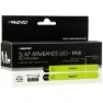 Avento Slap-on Rechargeable Led Armband 2 Enheter unisex, Fluorescent yellow / silver grey, One Size