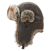 Avignon Unisex Flaps Hat Synthetic Leather Avignon Unisex Flaps Hat Synthetic Leather