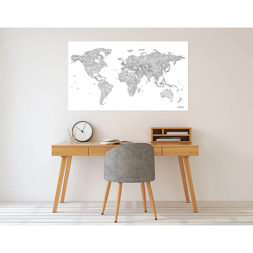 Awesome Maps Coloring Karta, One size