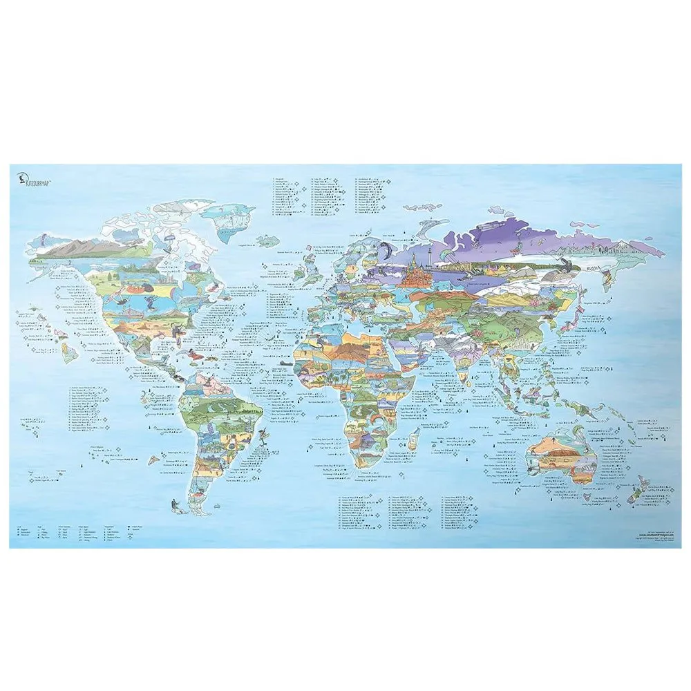 Awesome Maps Kitesurf Best Ing Spots In The World Karta, One size Awesome Maps Kitesurf Best Ing Spots In The World Karta, One size