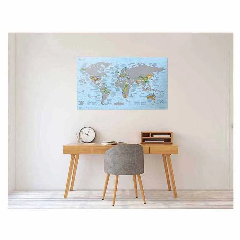 Awesome Maps Scratch And Discover Karta, Multicolour, One Size