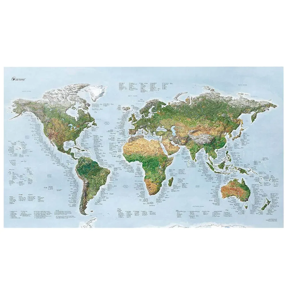 Awesome Maps Surftrip Green Edition Best Surf Beaches Of The World Green Edition Karta, One size Awesome Maps Surftrip Green Edition Best Surf Beaches Of The World Green Edition Karta, One size