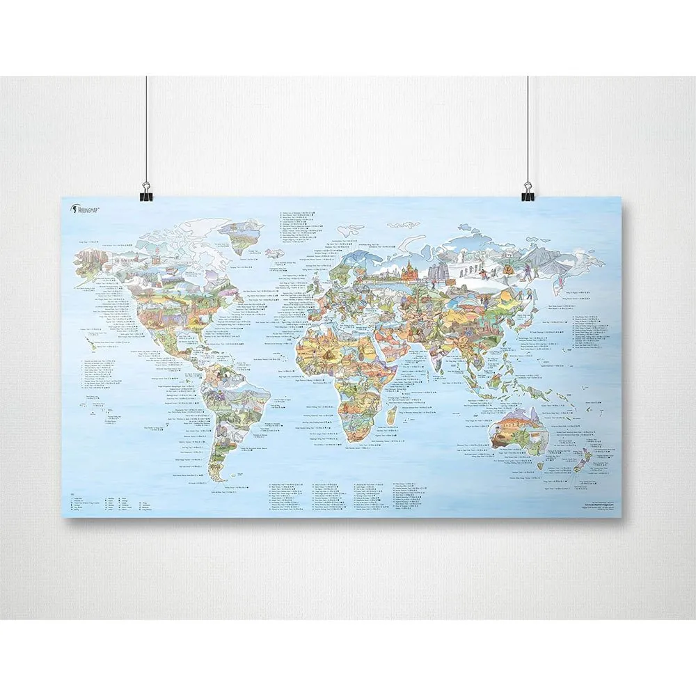 Awesome Maps Vandringskarta Världens Bästa Vandringsleder, One size