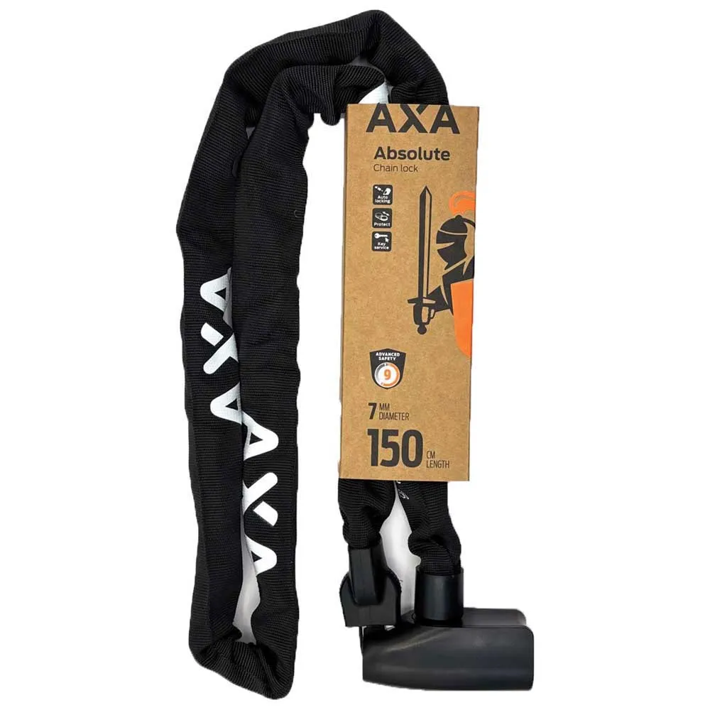 Axa Absolute 7/150 Kedjelås, Black / white, 8 x 1500mm Axa Absolute 7/150 Kedjelås, Black / white, 8 x 1500mm