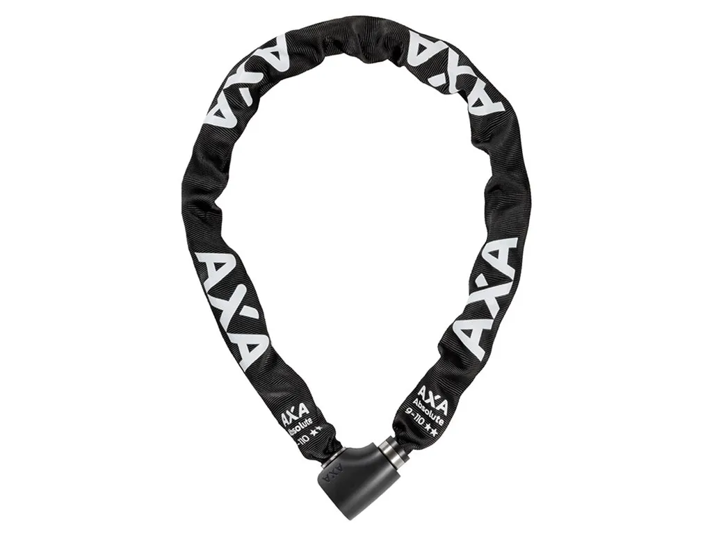 Axa Absolute Kättinglås 9x110 cm., Svart
