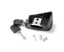 Axa Batterilås Snedrörsbatteri E-cykel Yamaha Inkl. 2 nycklar, Black, One Size