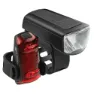 Axa Dwn 30 Cykellampset, Black / red, One Size