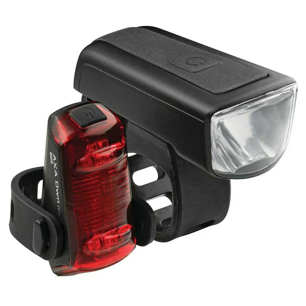 Axa Dwn 50 Cykellampset, Black / red, One Size