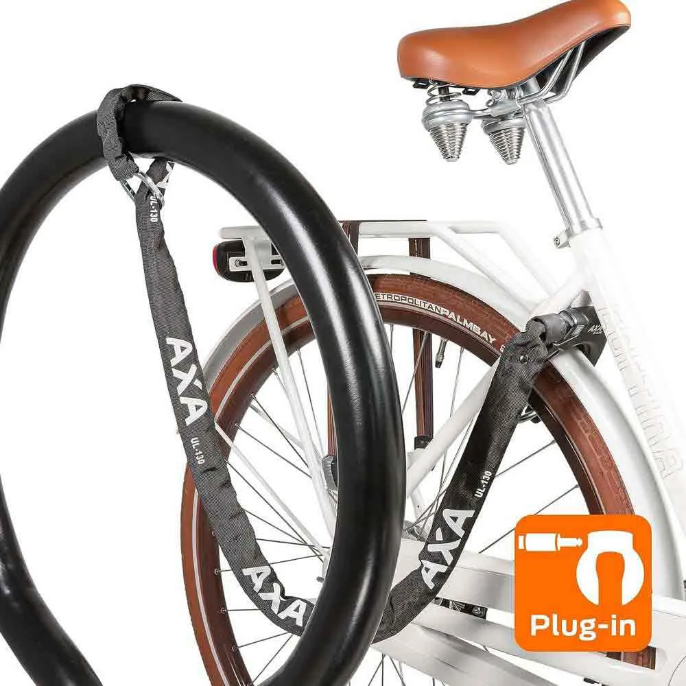 Axa Inmenso Xl + Ulc Cykelramlås, Black, 130cm Axa Inmenso Xl + Ulc Cykelramlås, Black, 130cm