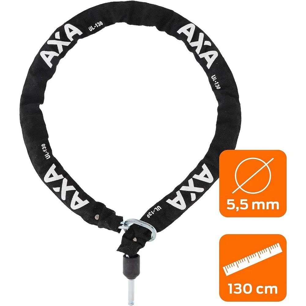 Axa Inmenso Xl + Ulc Cykelramlås, Black, 130cm Axa Inmenso Xl + Ulc Cykelramlås, Black, 130cm